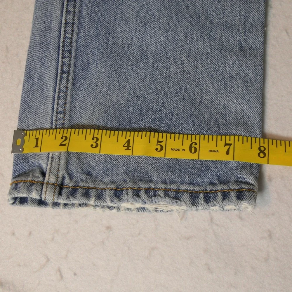 Levi's Mens 505 Jeans 30x32 Blue Distressed Grunge Workwear Rugged Heritage Alt